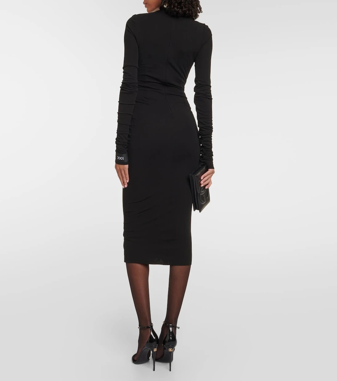 Dolce&Gabbana - Chantilly lace and jersey midi dress