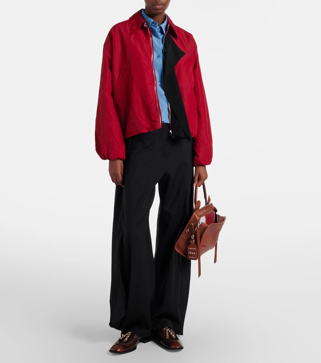 Loewe - Amazona 180 Lion Medium leather tote bag