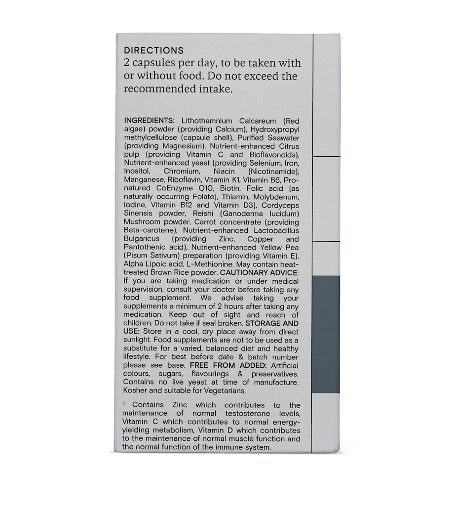 Wild Nutrition Food-Grown Daily Multi Nutrient for Men (60 Capsules)