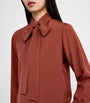 Kiton Red Silk-Blend Shirt