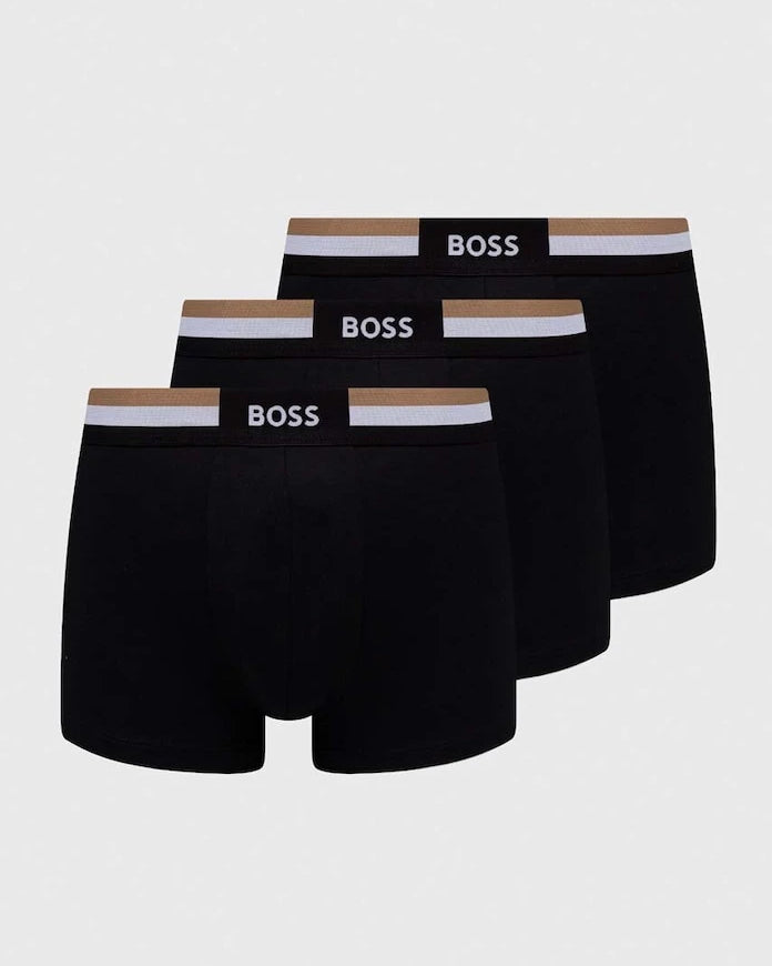 BOSS Erkek Pamuklu Boxer Trunk 3P Motion 3'lü