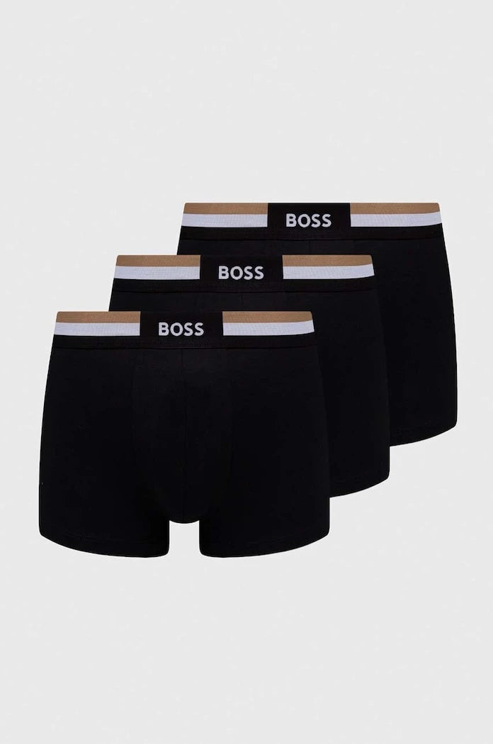 BOSS Erkek Pamuklu Boxer Trunk 3P Motion 3'lü