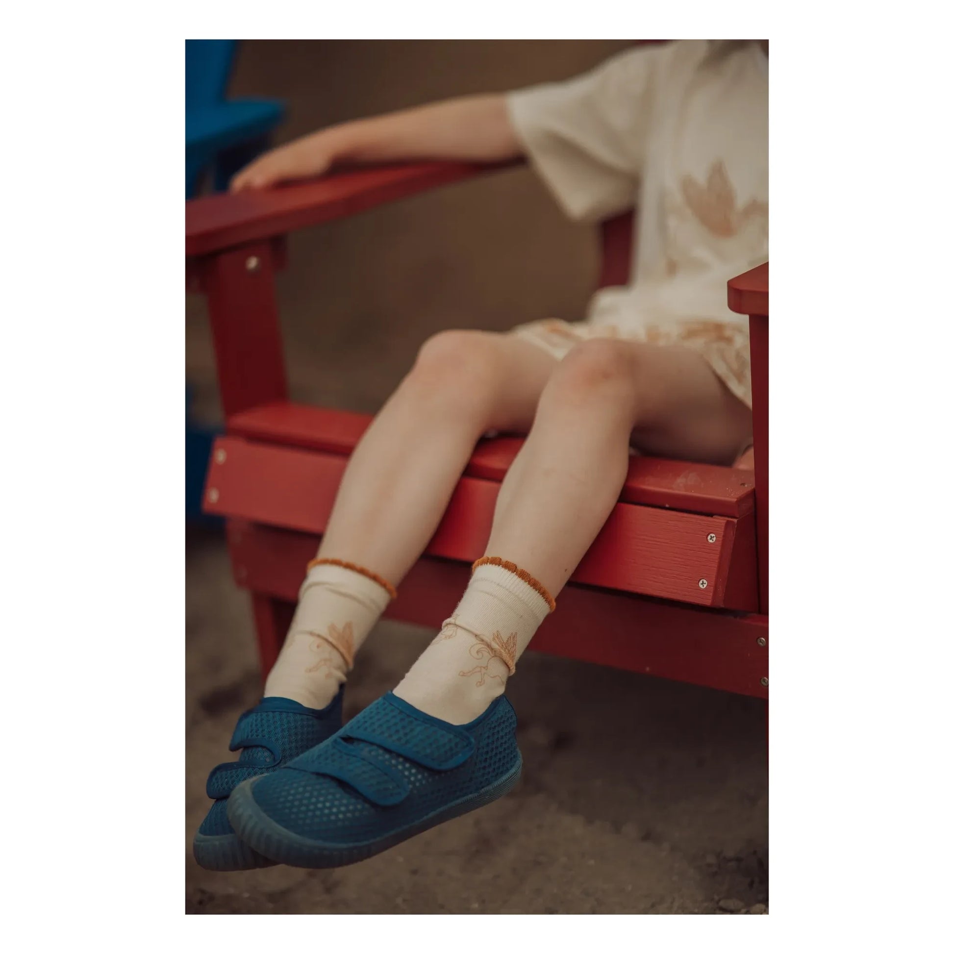 Grech & Co - Scratch Play Recycled Fiber Sneakers | Blue