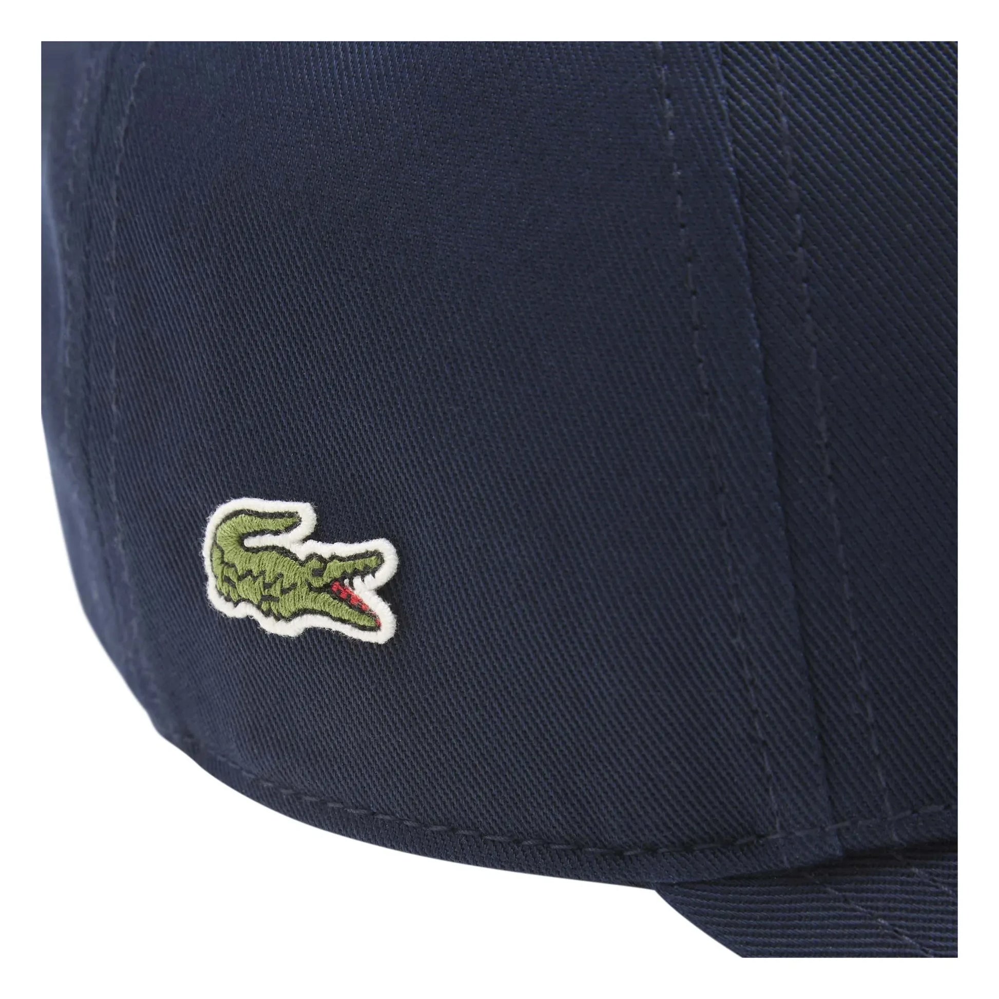 Lacoste - Wordmark Logo organic cotton cap | Navy blue