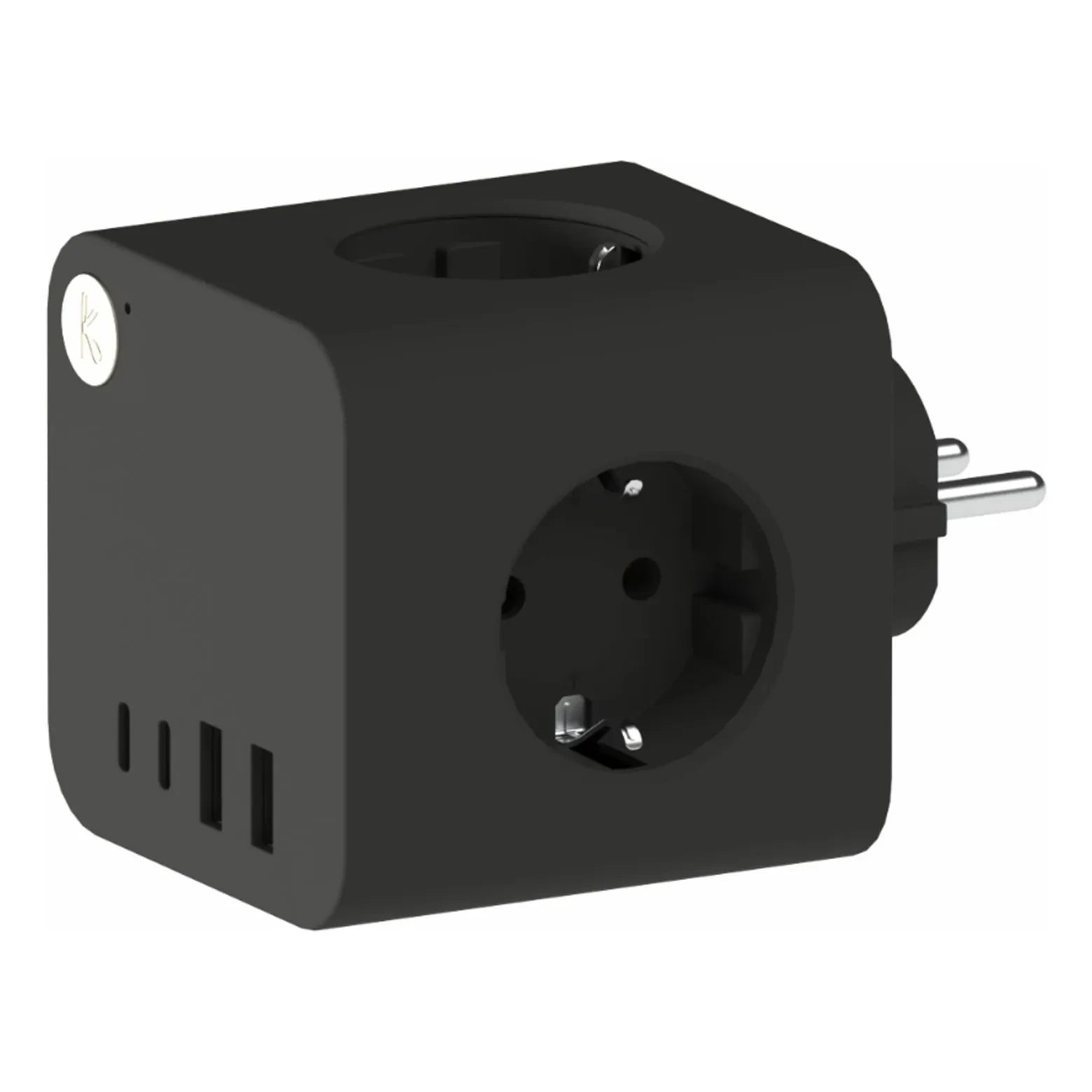 Kreafunk - Ampie compact power strip | Black