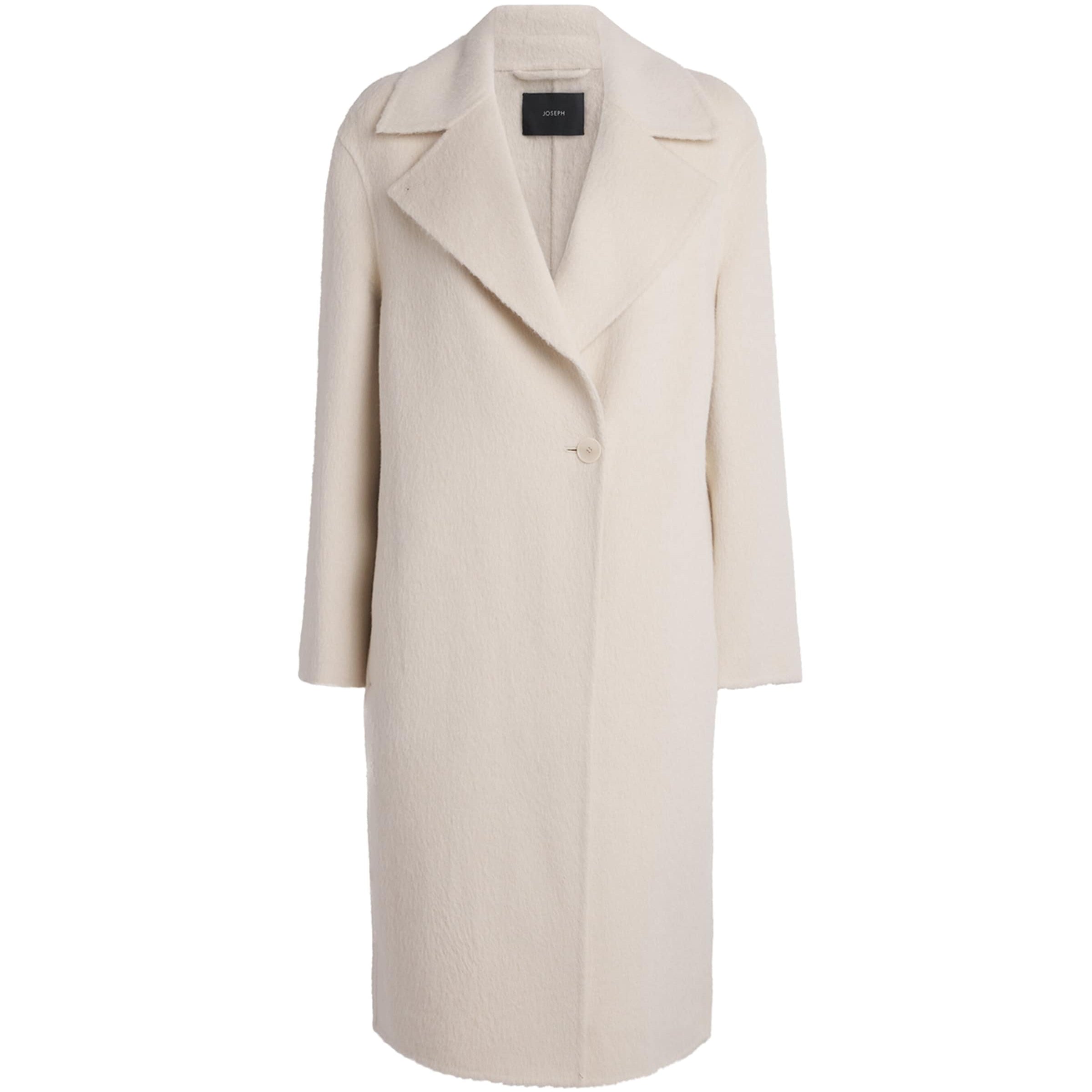 Joseph Beige Alpaca-Wool-Silk Yves Coat