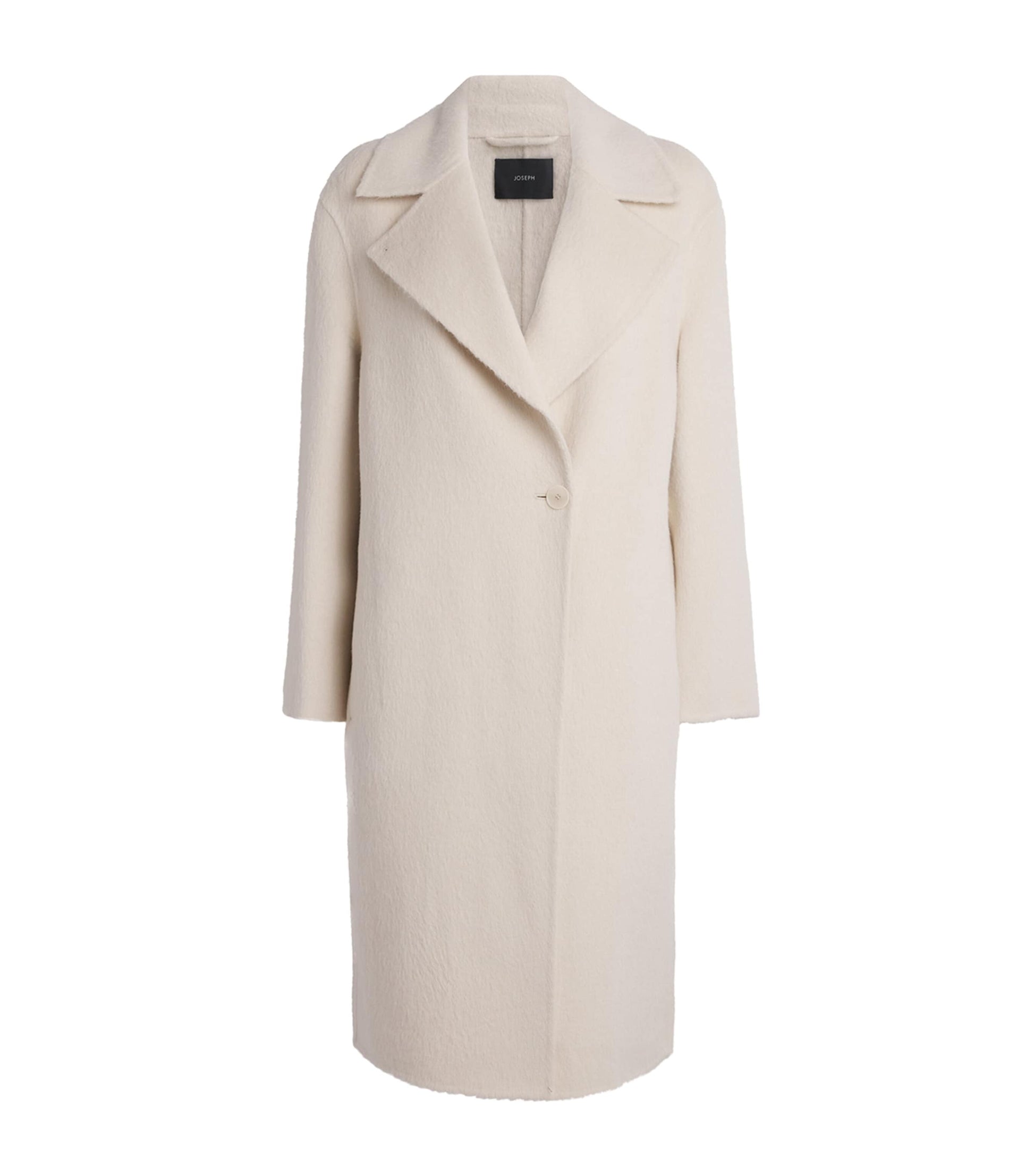 Joseph Beige Alpaca-Wool-Silk Yves Coat