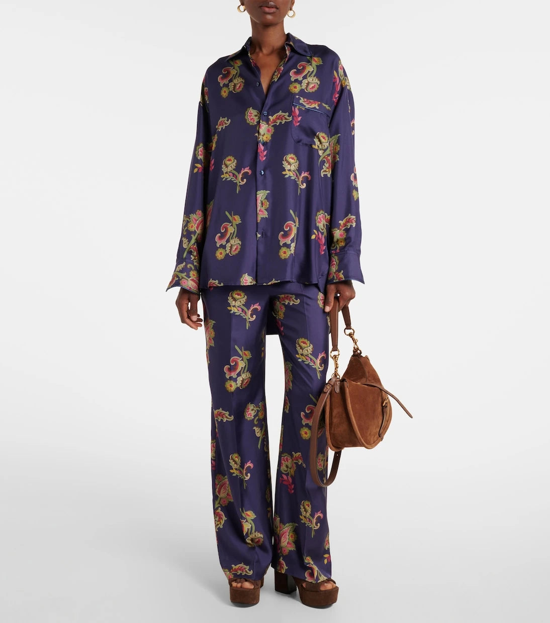 Etro - Small suede tote bag