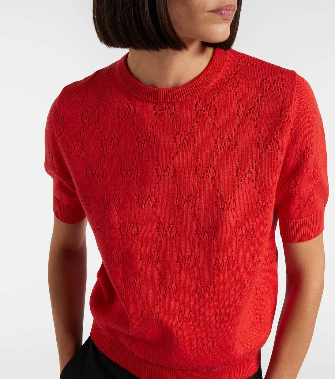 Gucci - GG pointelle silk and cotton sweater