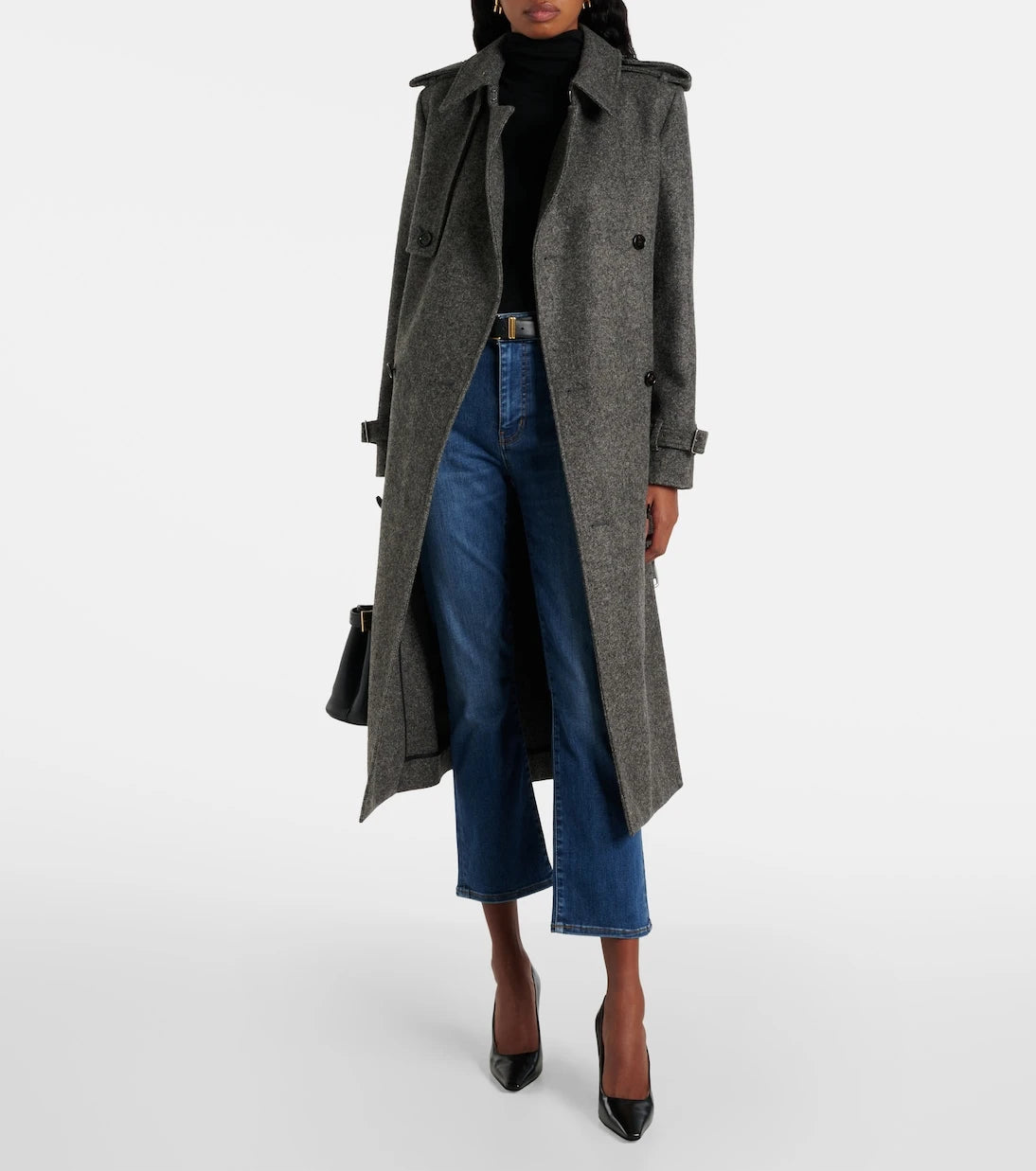 Frame - Le High Straight cropped straight jeans