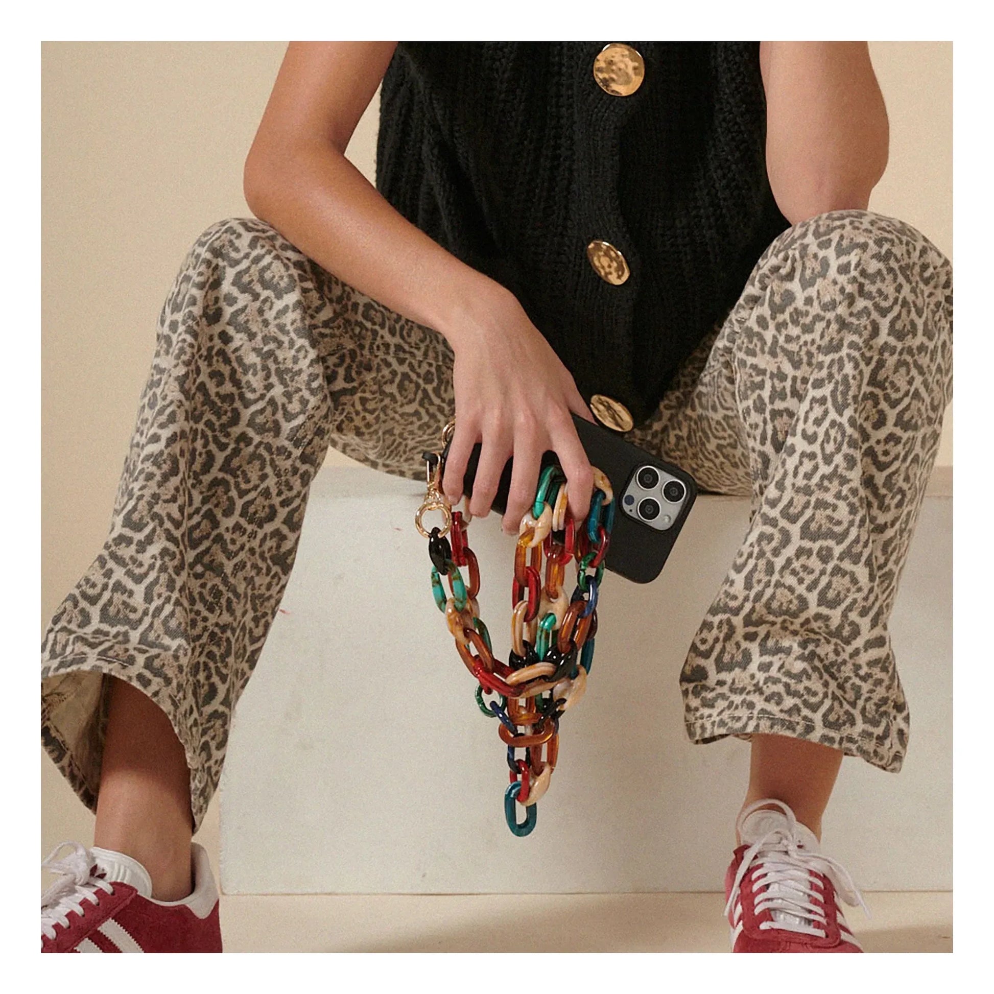 LaCoqueFrançaise - Amber Long Chain 120 cm | Multicoloured