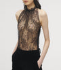 McQueen Black Lace Sleeveless Top