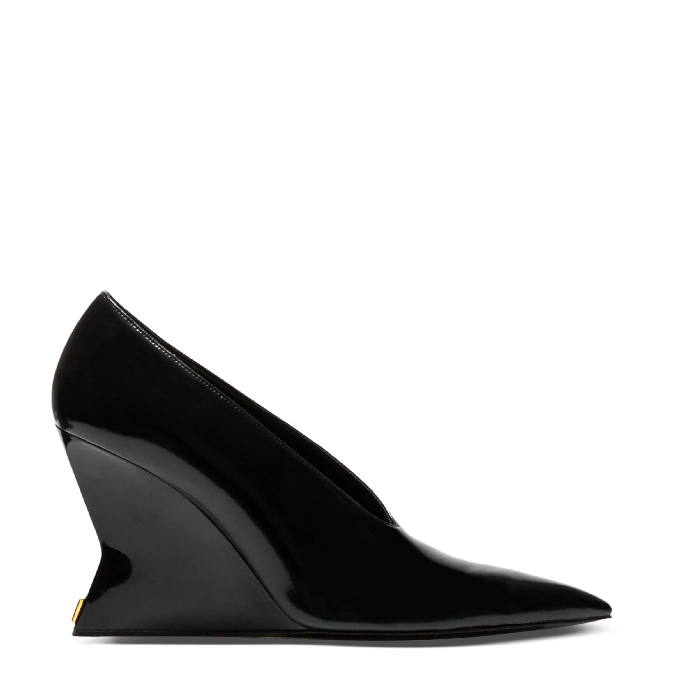 Balmain Patent Leather Wedged Pumps 95