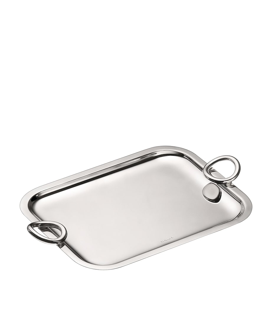 Silver-Plated Vertigo Handled Tray (26cm x 20cm)