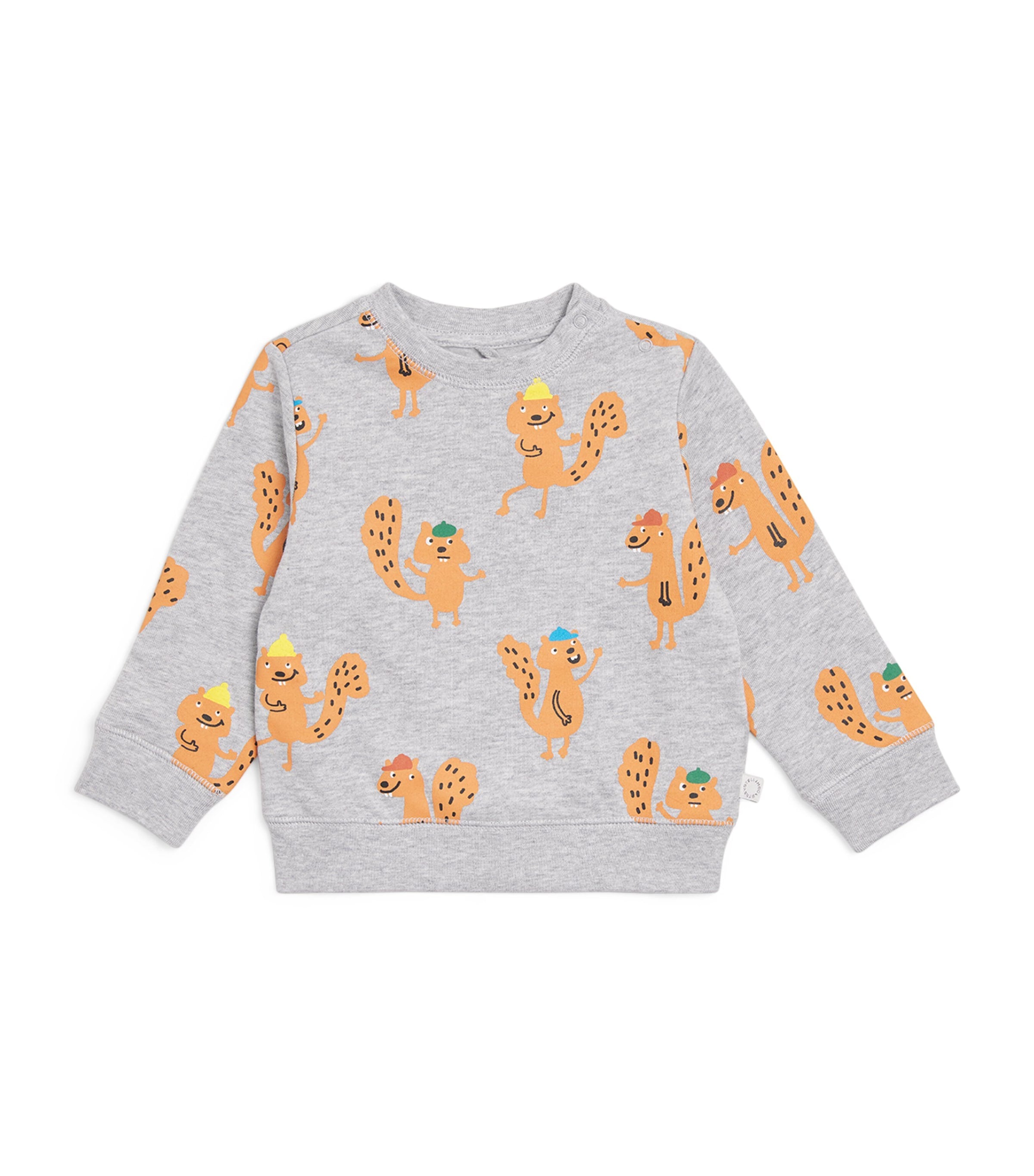 Stella McCartney Kids Organic Cotton Squirrel Sweatshirt (3 Months-3 Years)