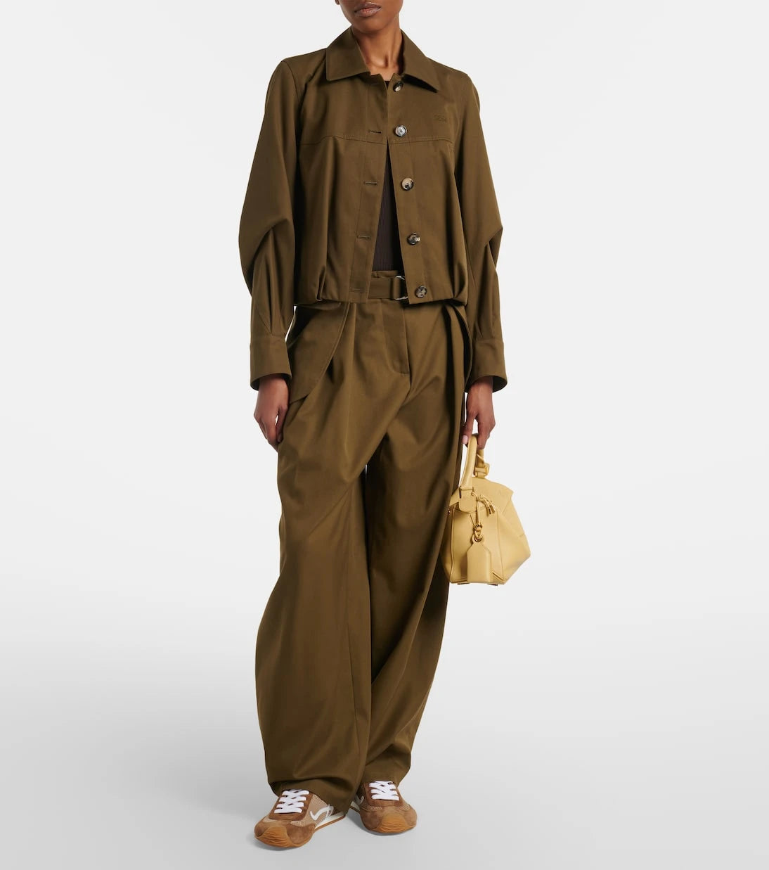 Loewe - Ballet Runner 2.0 suede and mesh sneakers