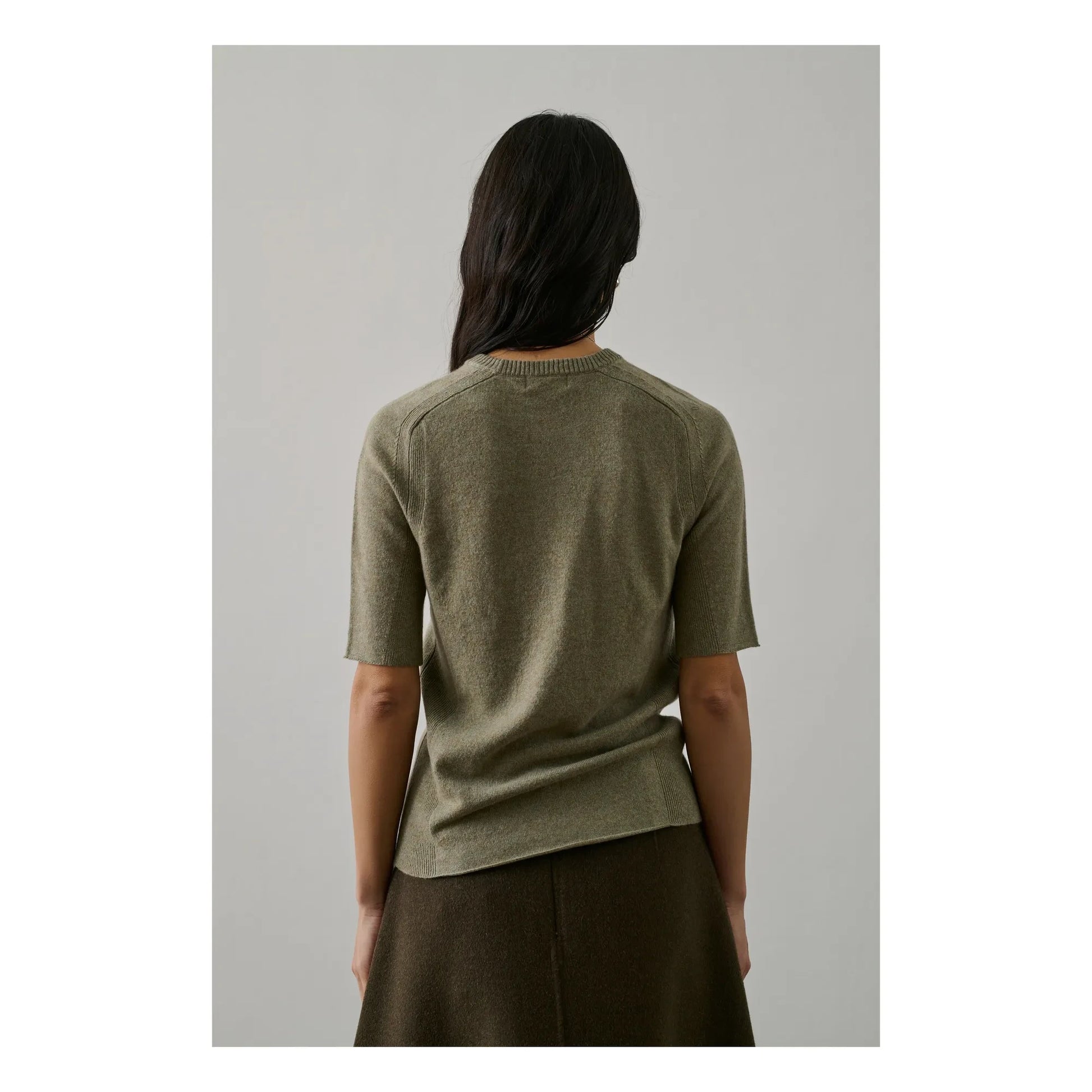 Soeur - Geneva skirt Wool | Khaki brown