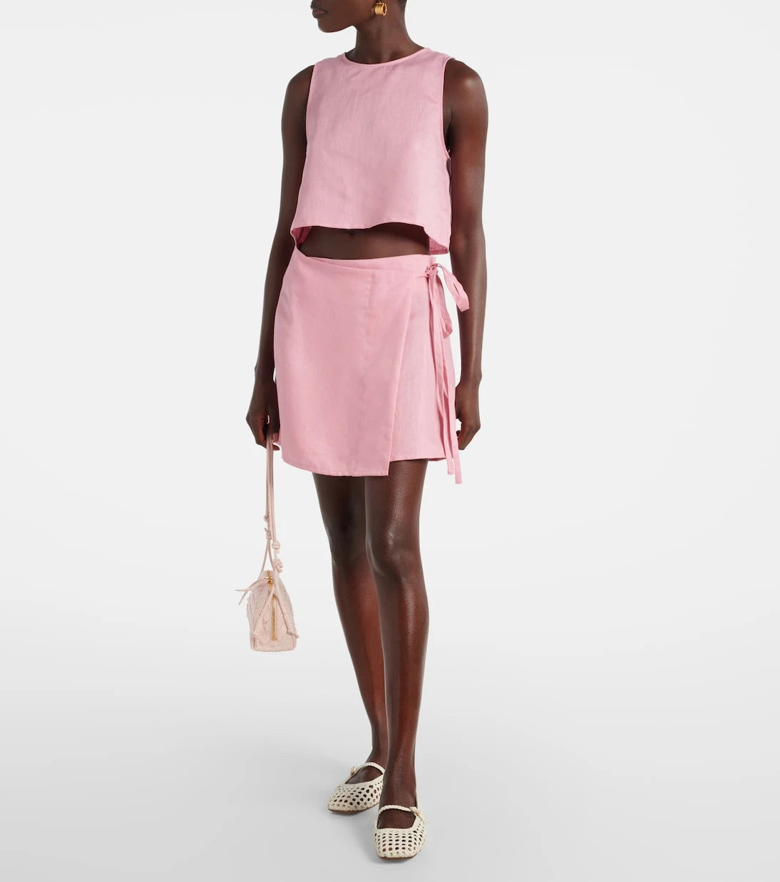 Asceno - Positano linen miniskirt