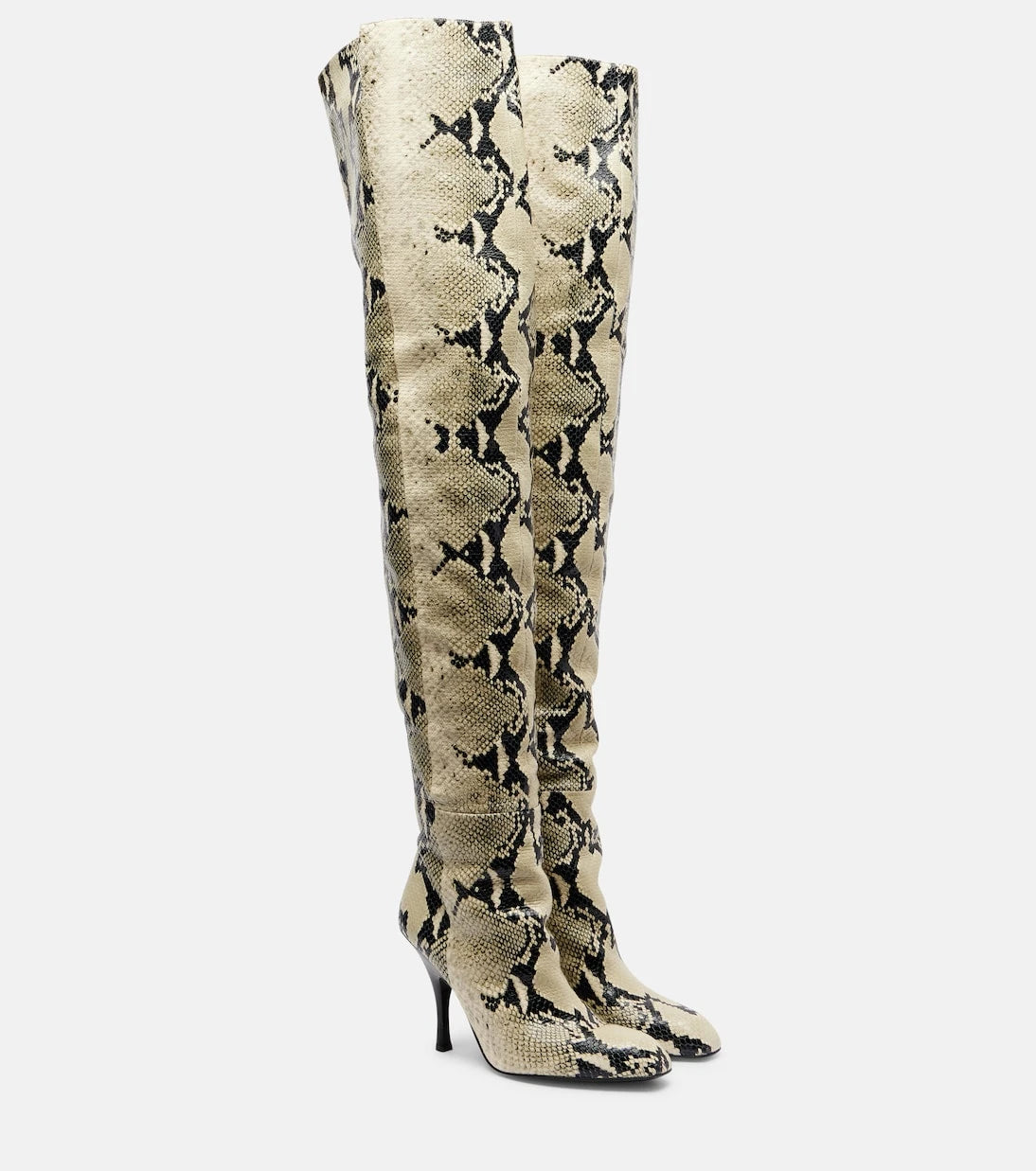 Khaite - Colt 100 leather over-the-knee boots