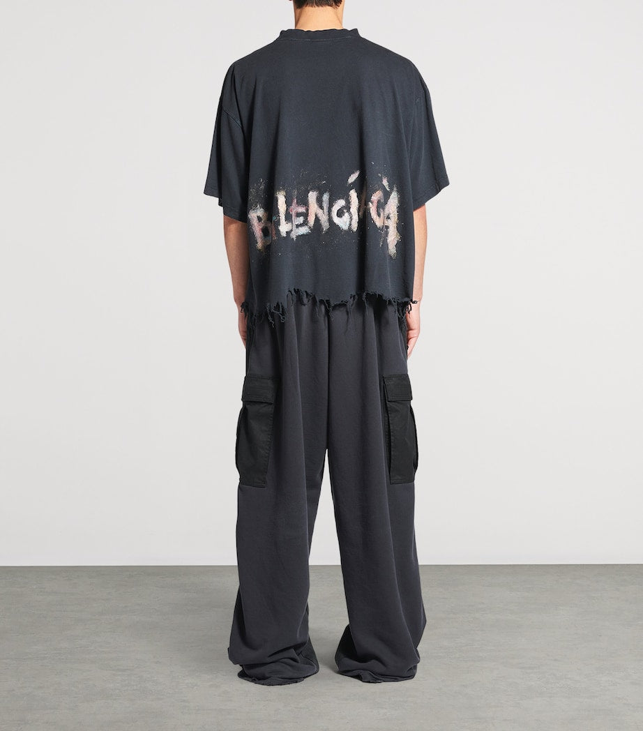 Balenciaga Distressed Oversized T-Shirt