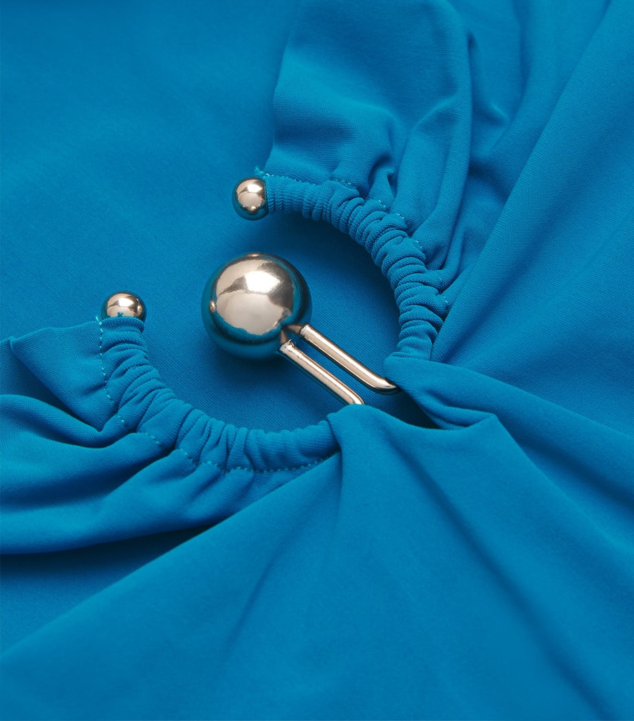 Blue Cut-Out Orbit Swimsuit