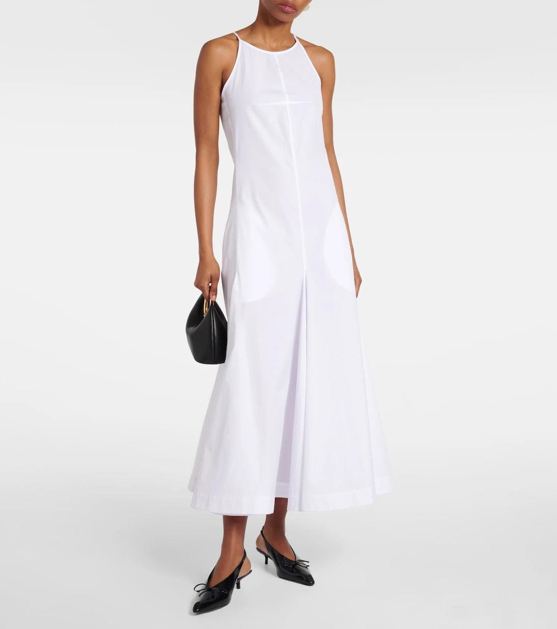 Sportmax - Cactus cotton poplin midi dress