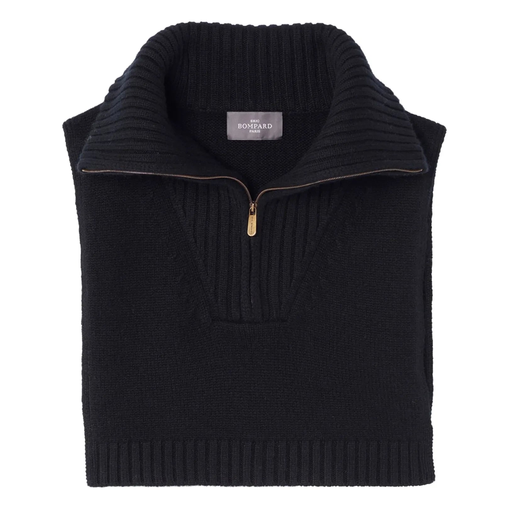 Bompard - Plastron Cashmere trucker collar | Black
