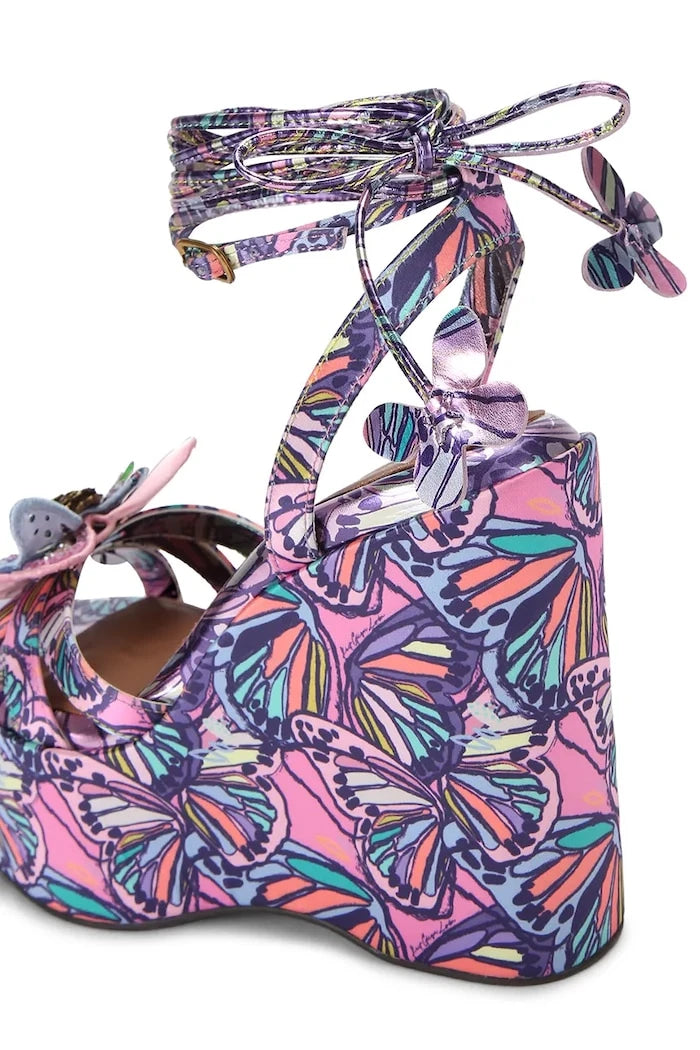 Kurt Geiger London Butterfly Ankle Tie Wedge Skoseli Platform Sandalet