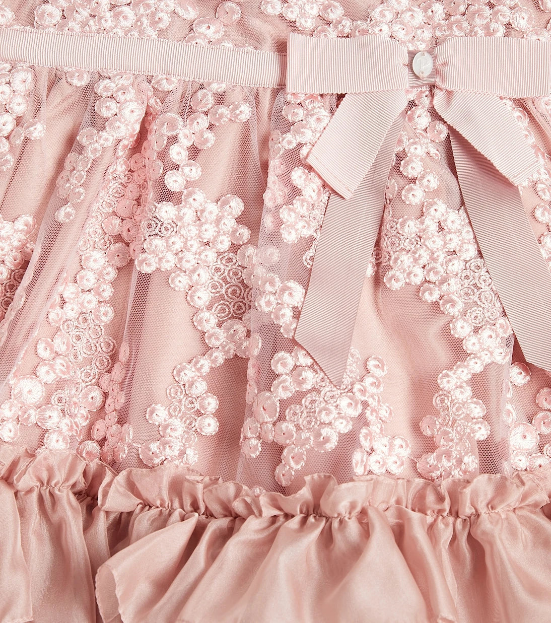 Patachou - Frill-trimmed chiffon dress