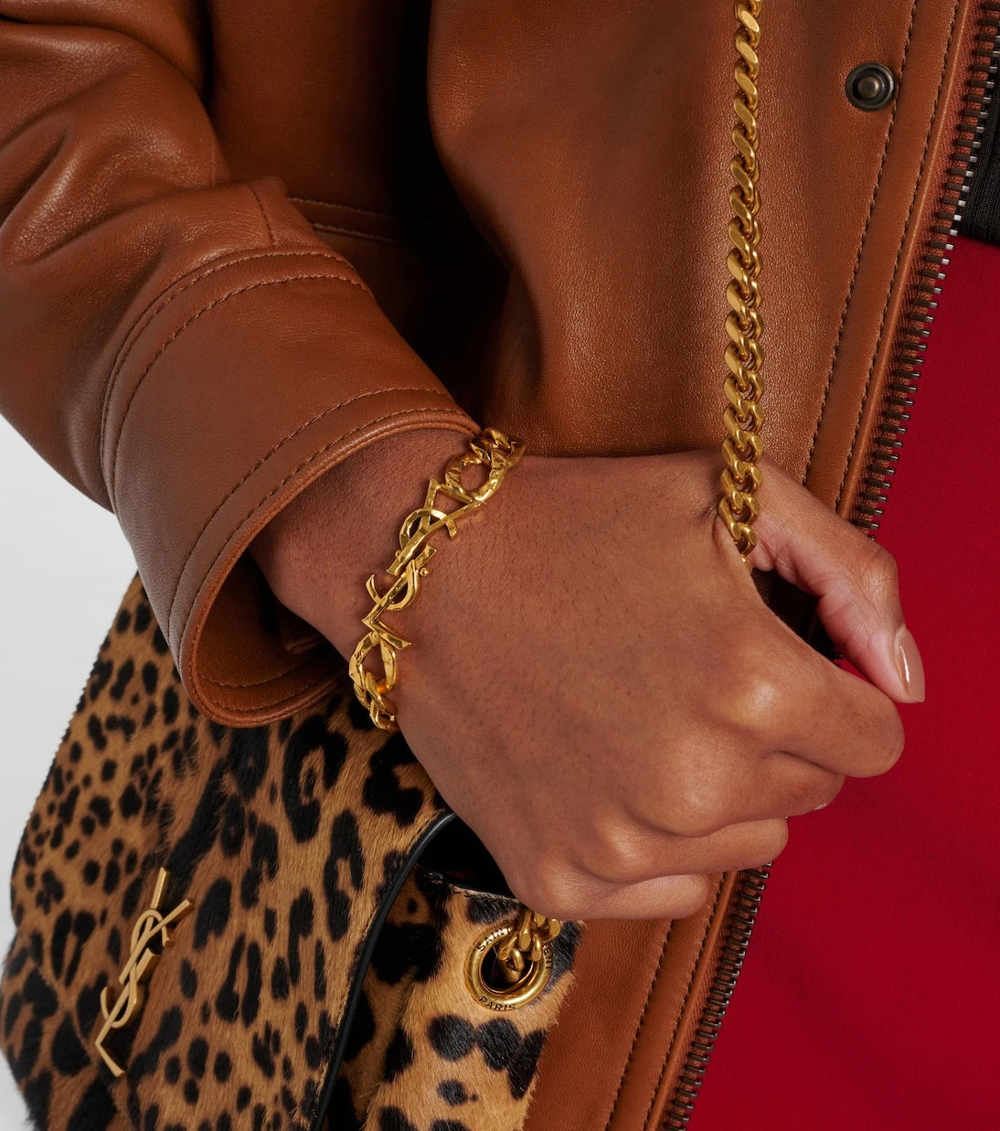 Saint Laurent - Cassandre chain bracelet