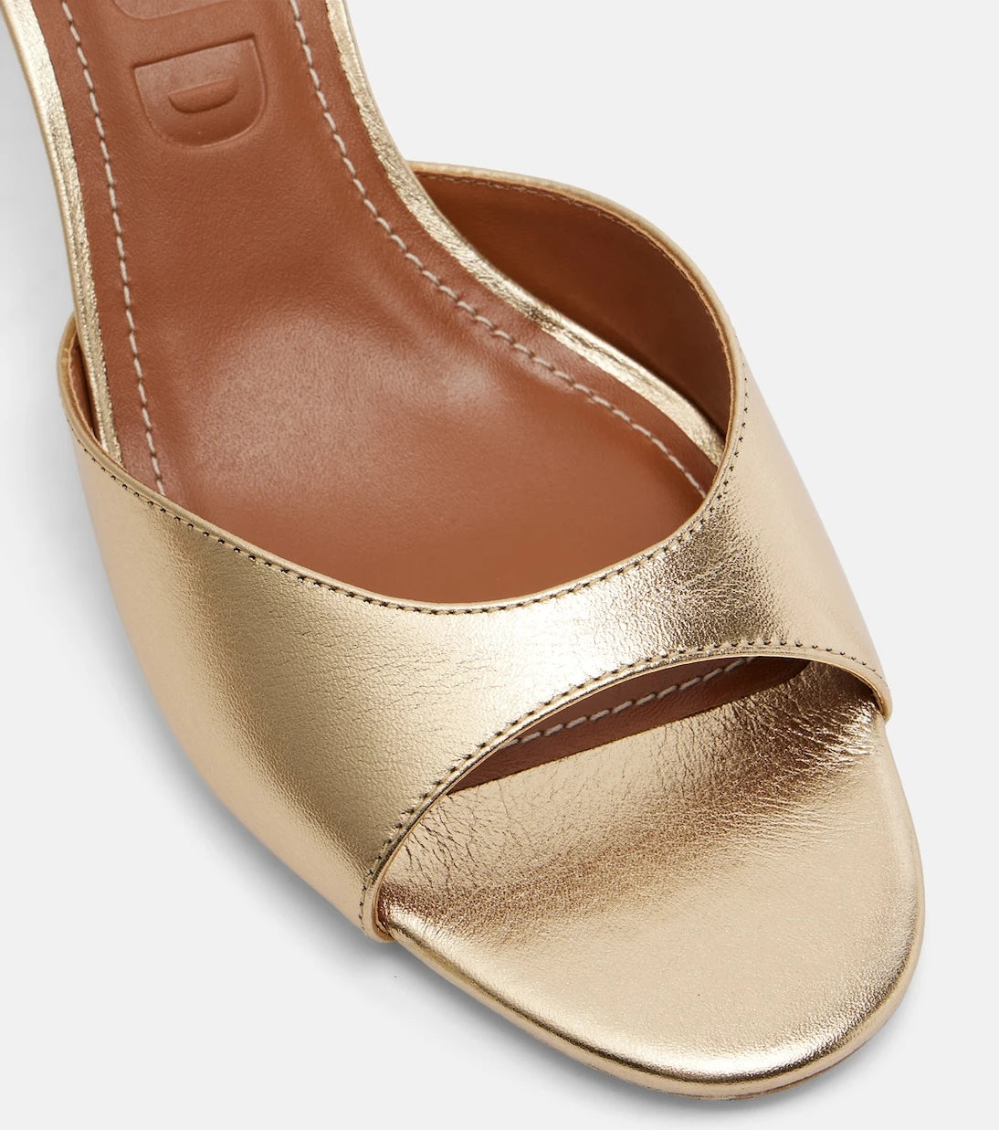 Staud - Brigitte 100 metallic leather mules