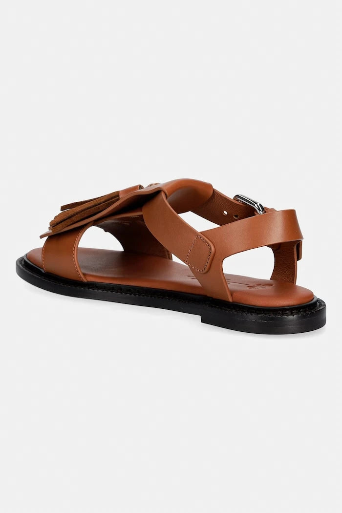 Weekend Max Mara сандали дамски от кожа Wkaarte