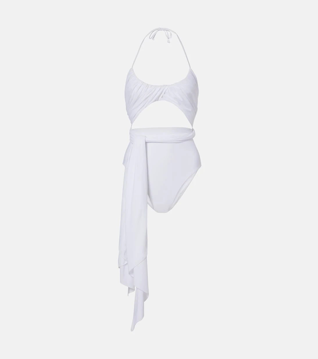 Alaïa - Draped halterneck swimsuit
