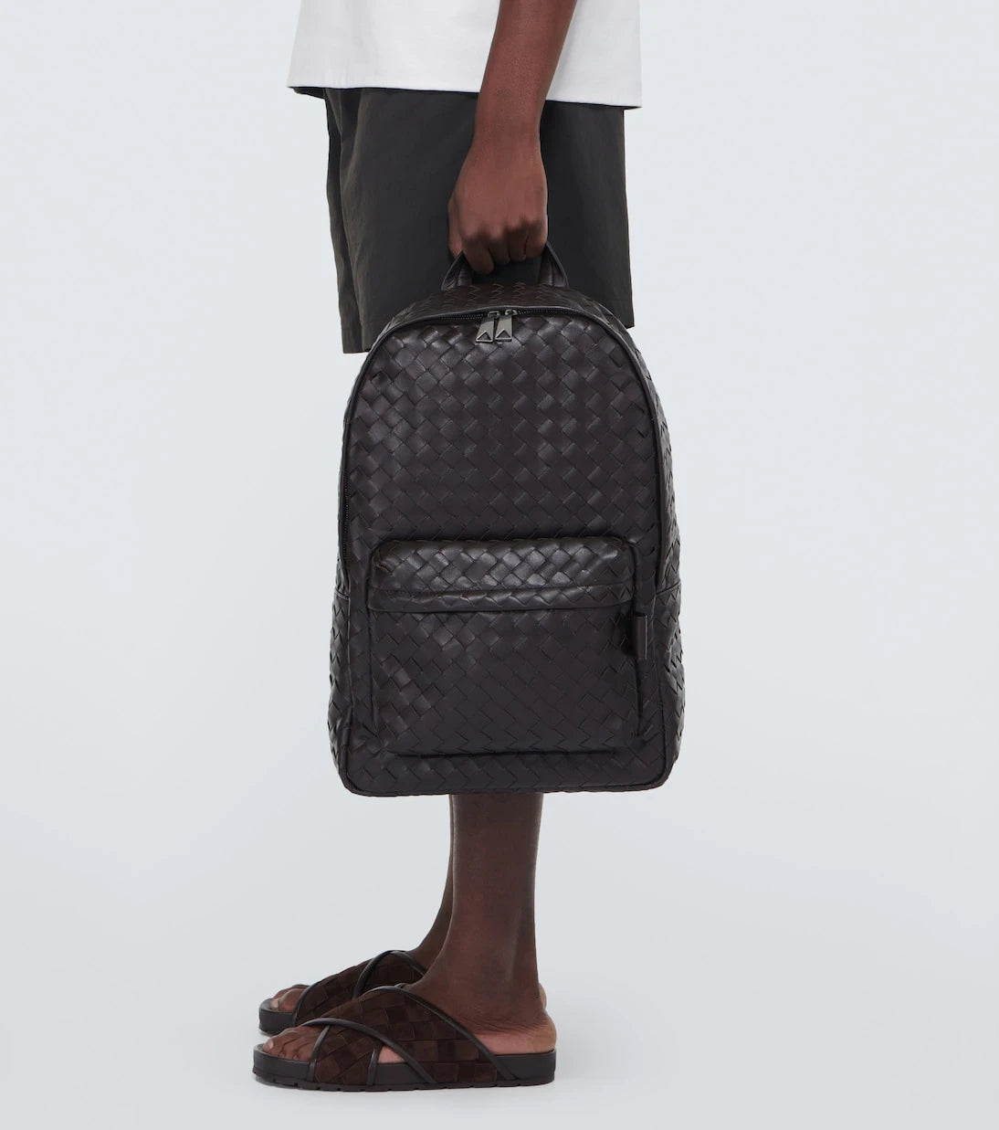 Bottega Veneta - حقيبة ظهر جلد إنترتشاتو