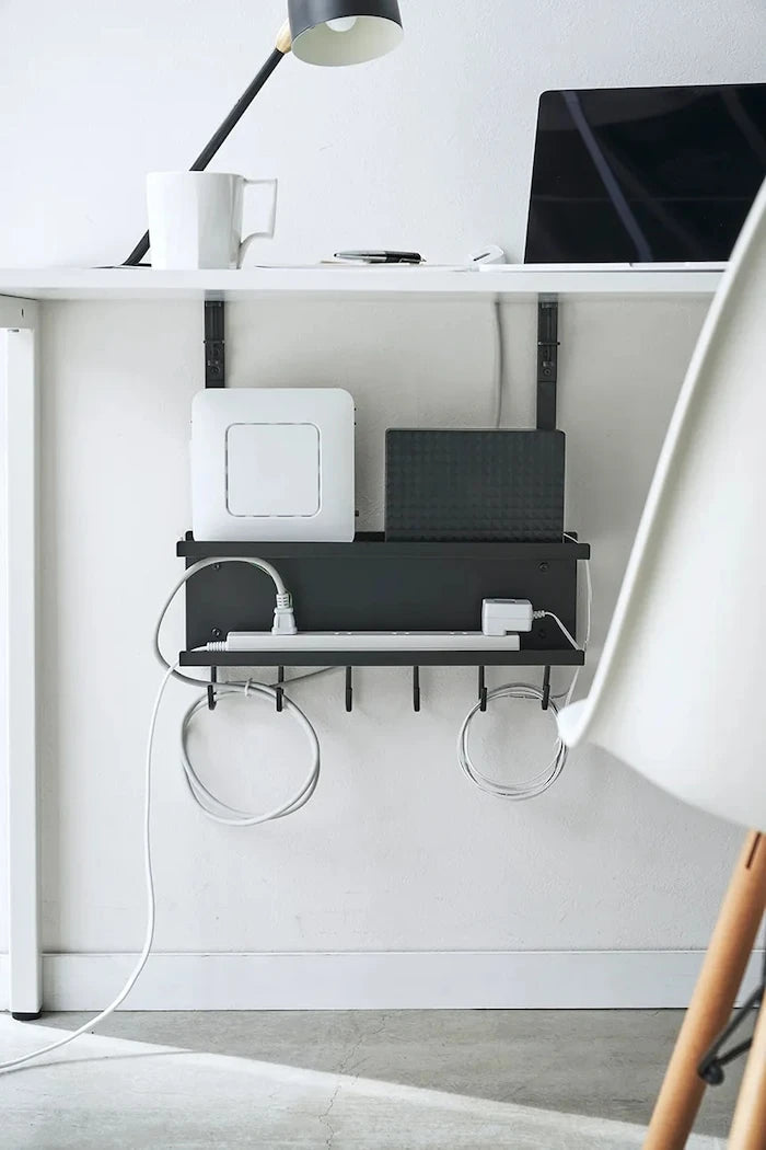 Yamazaki Smart Masa Altı Kablo ve Router Düzenleyici 40 x 11,5 x 43 cm
