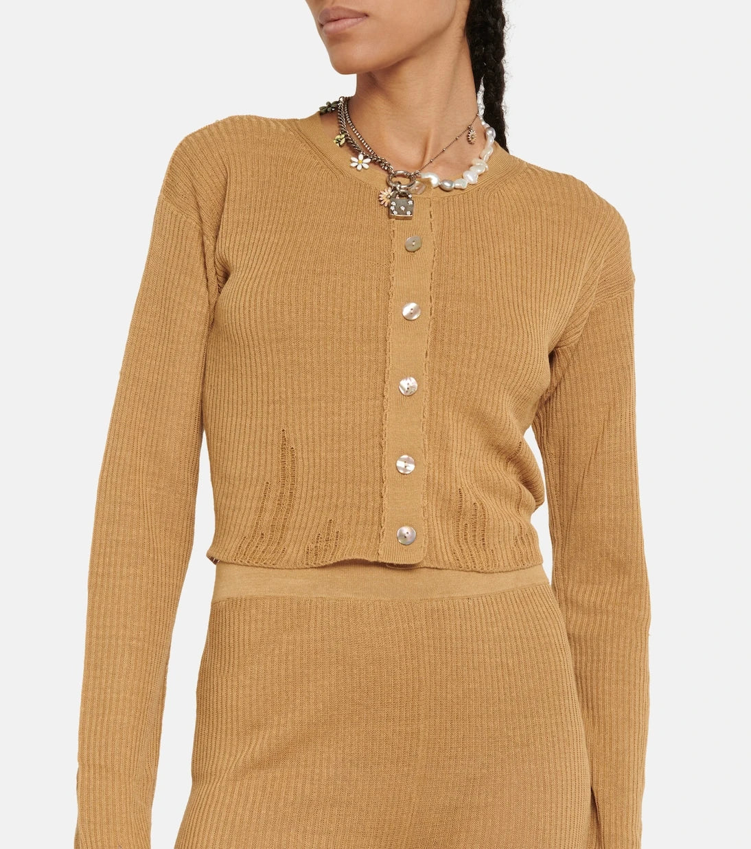 Acne Studios - Eskitilmiş kısa hırka