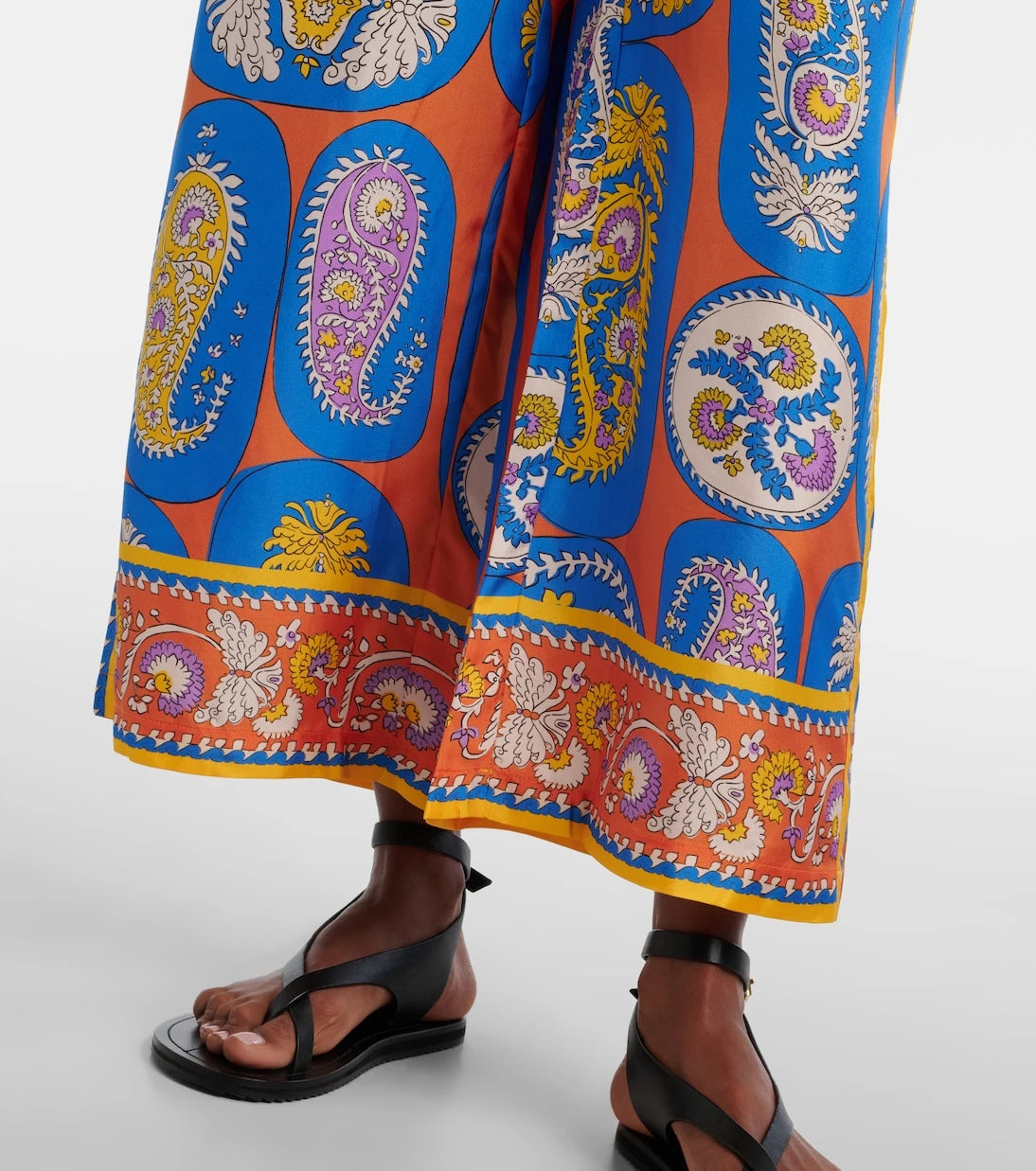Alémais - Luis printed silk palazzo pants