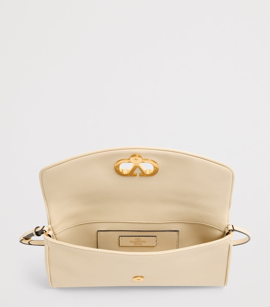 Valentino Garavani Leather Vain Soft Shoulder Bag