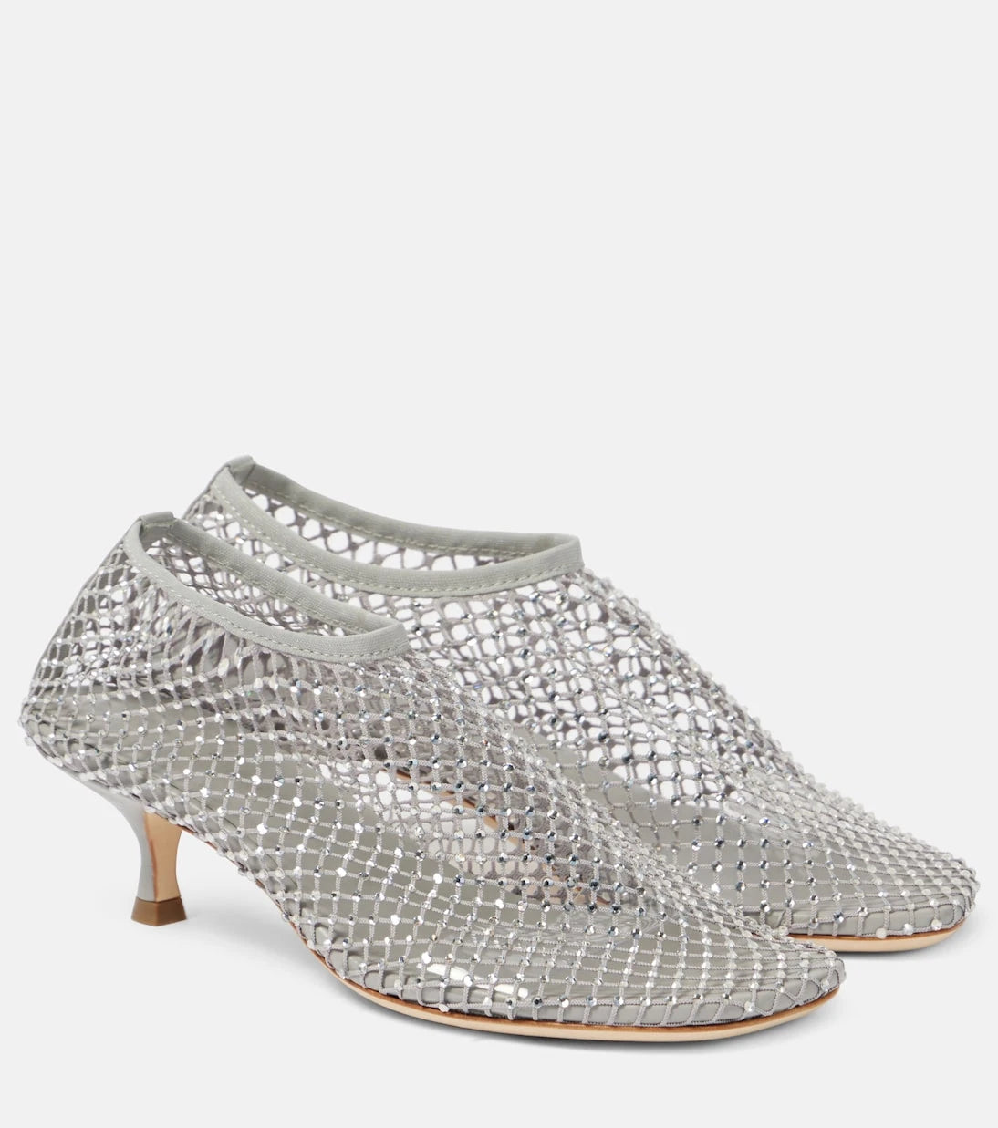 Christopher Esber - Minette crystal-embellished fishnet pumps