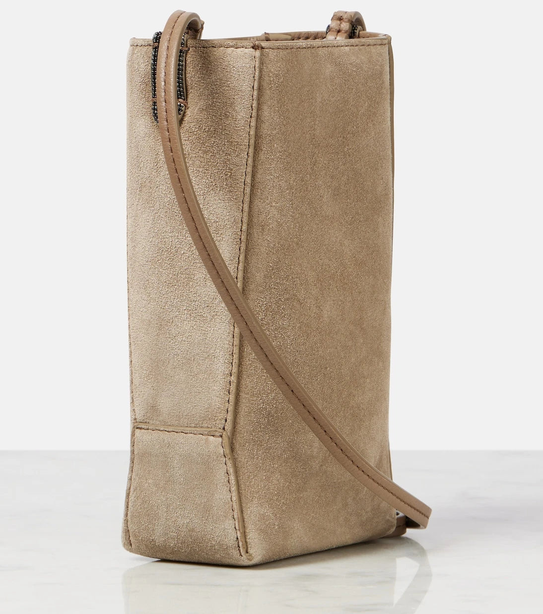 Brunello Cucinelli - Mini suede crossbody bag