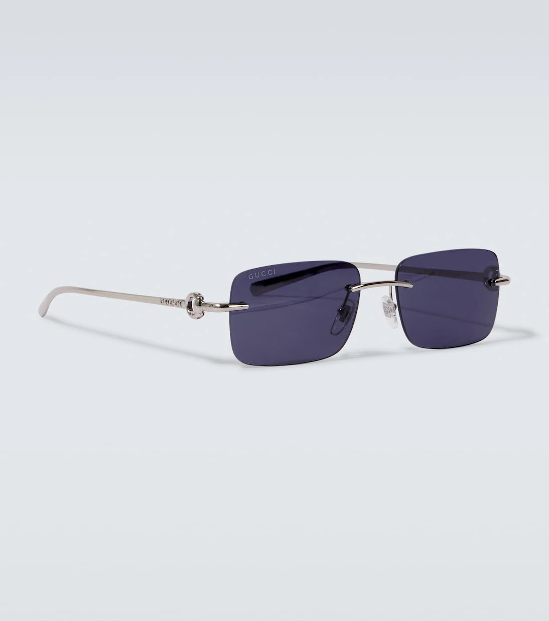 Gucci - Horsebit rectangular sunglasses