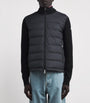 Moncler Black Cotton Down-Front Cardigan