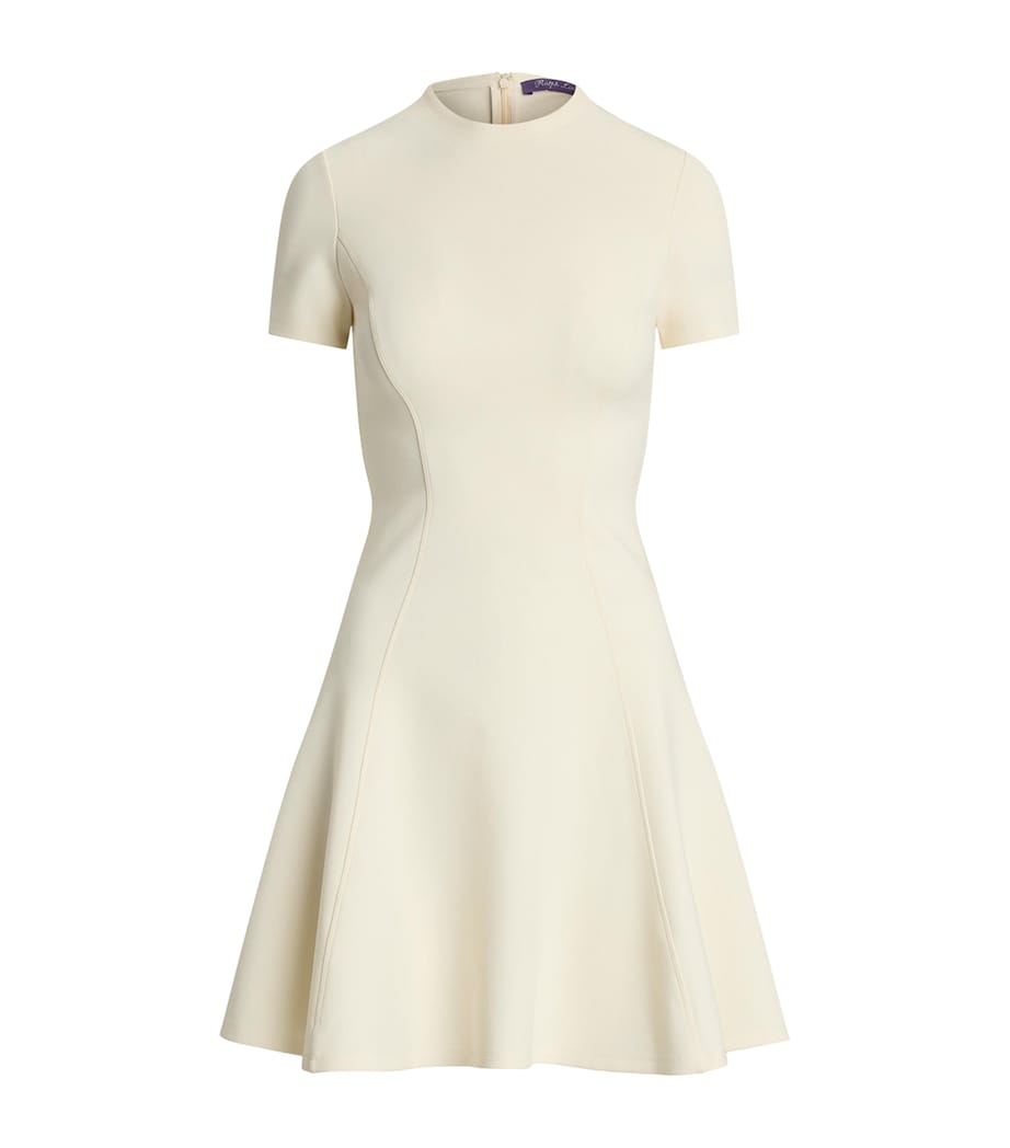 Beige Chiffon A-line Dress