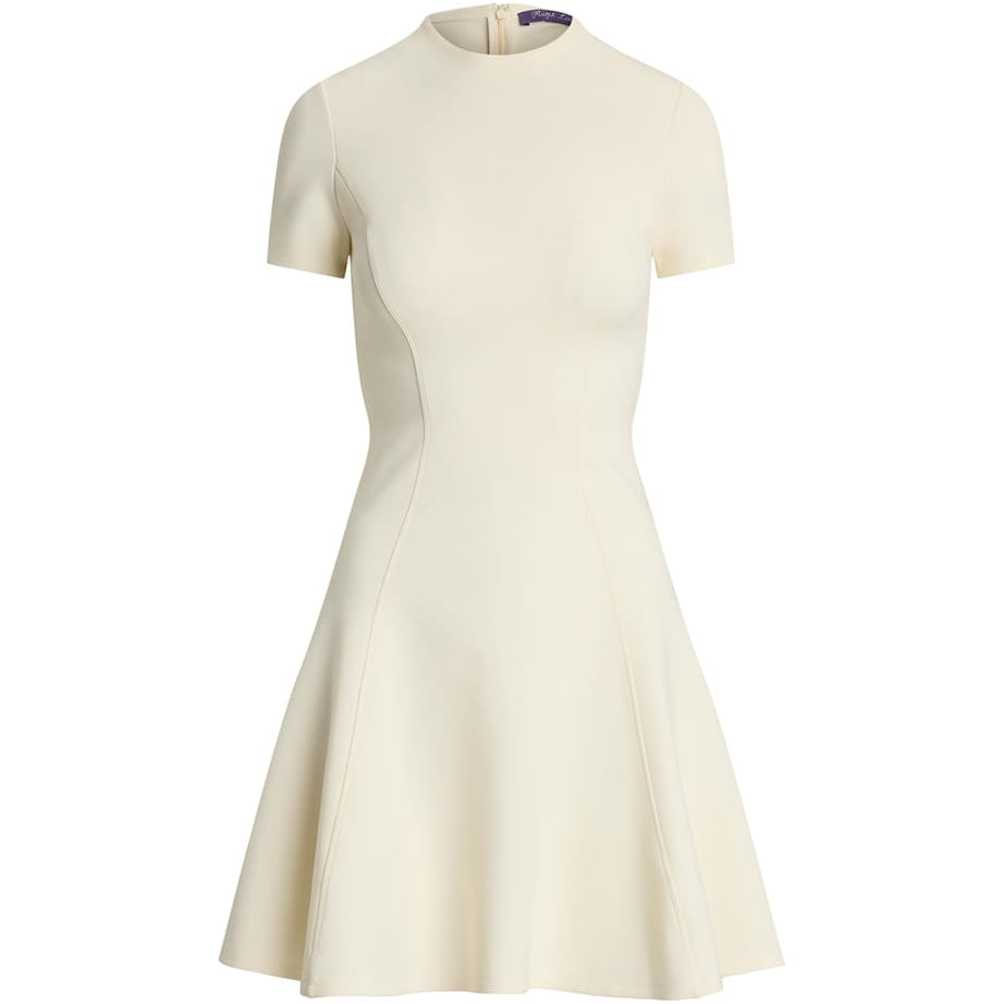 Beige Chiffon A-line Dress
