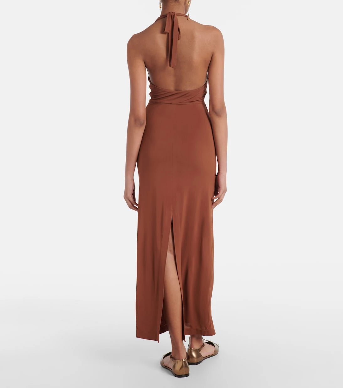 Max Mara - Ghiotto halterneck cutout maxi dress