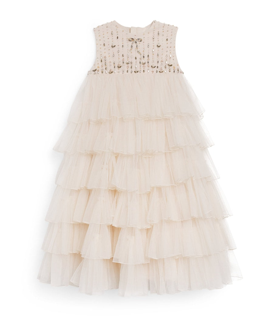 MAISON AVA Pink Sleeveless Embellished Dress (2-14 Years)