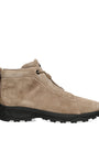 Zegna Suede Triple Stitch High-Top Sneakers