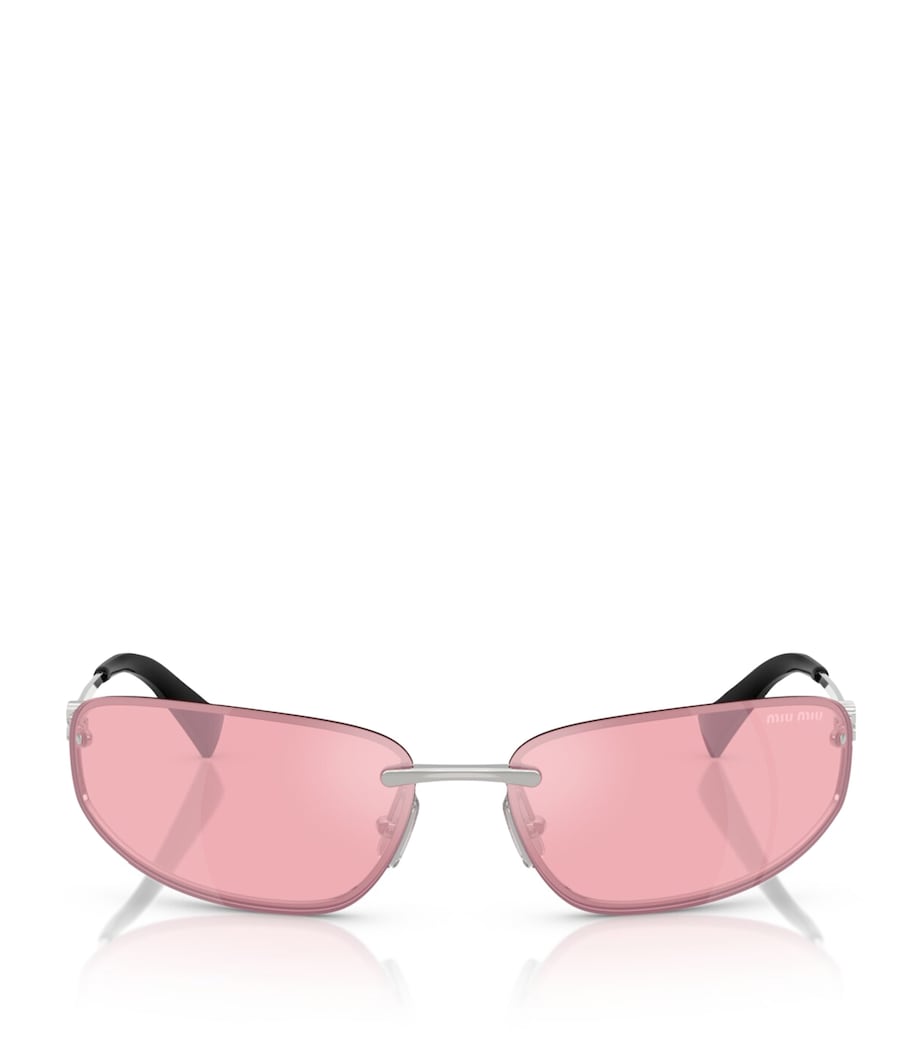 Silver Metal MUA50S Frameless Sunglasses