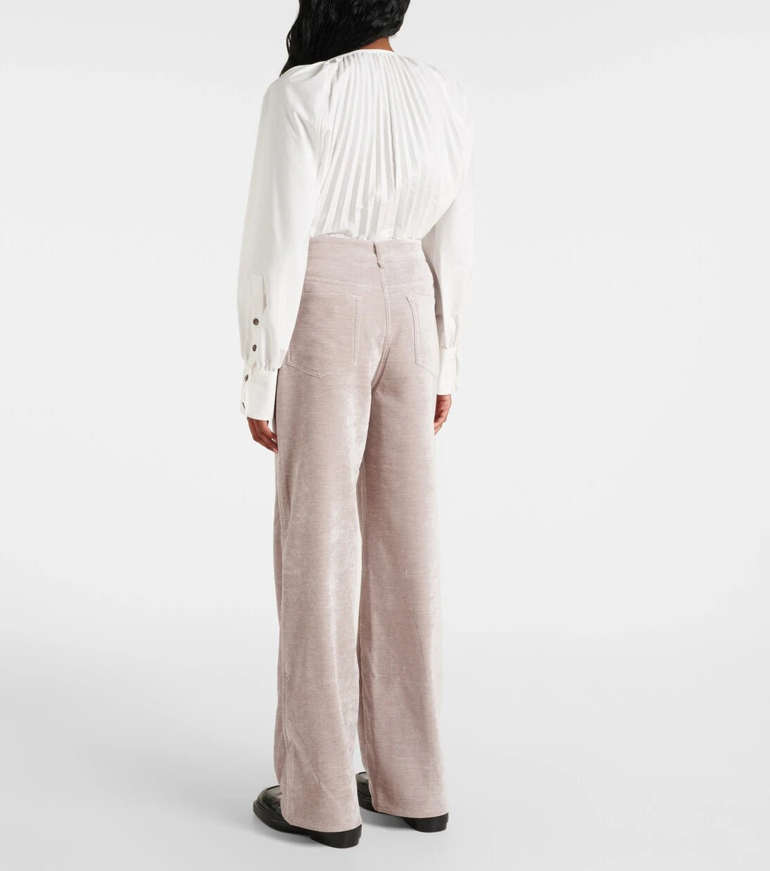 Proenza Schouler - بنطلون Donovan واسع الساقين من الشنيل من White Label