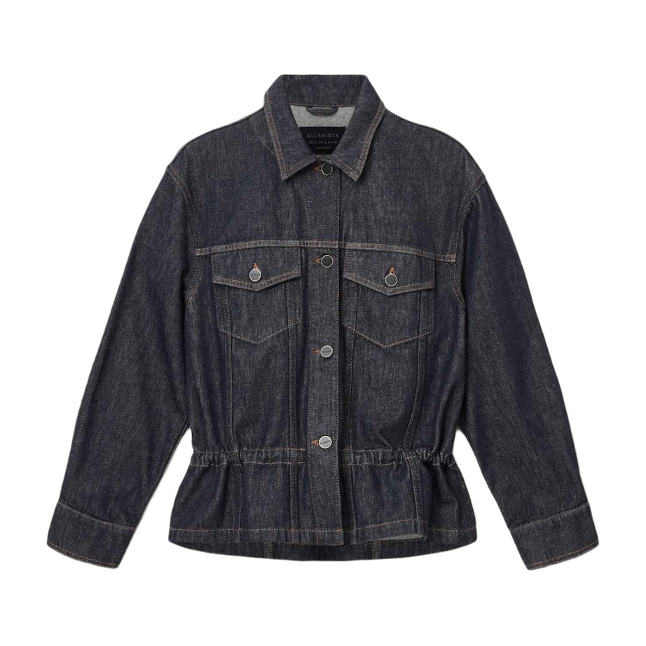 AllSaints Blue Organic Denim Denby Trucker Jacket